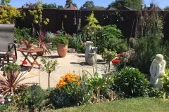 A suntrap at Gillian P's. Where's the Rosé?